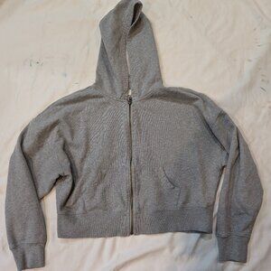 Gray cropped jacket size medium